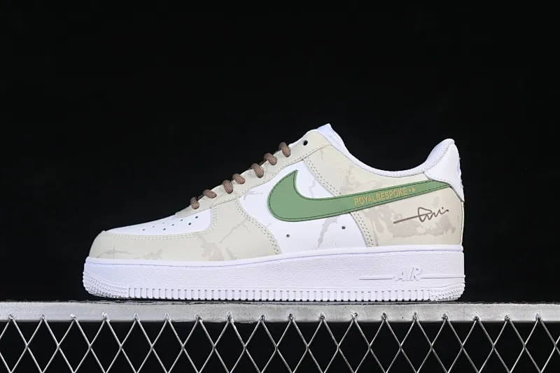 All categories Nk Air Force 1 Air Force series Nk Air Force 1 Low Air Force low-top Nike Air Force 1'07 Low brown-green prologue Air Force 1 low-top casual sneakers ZH0316-130